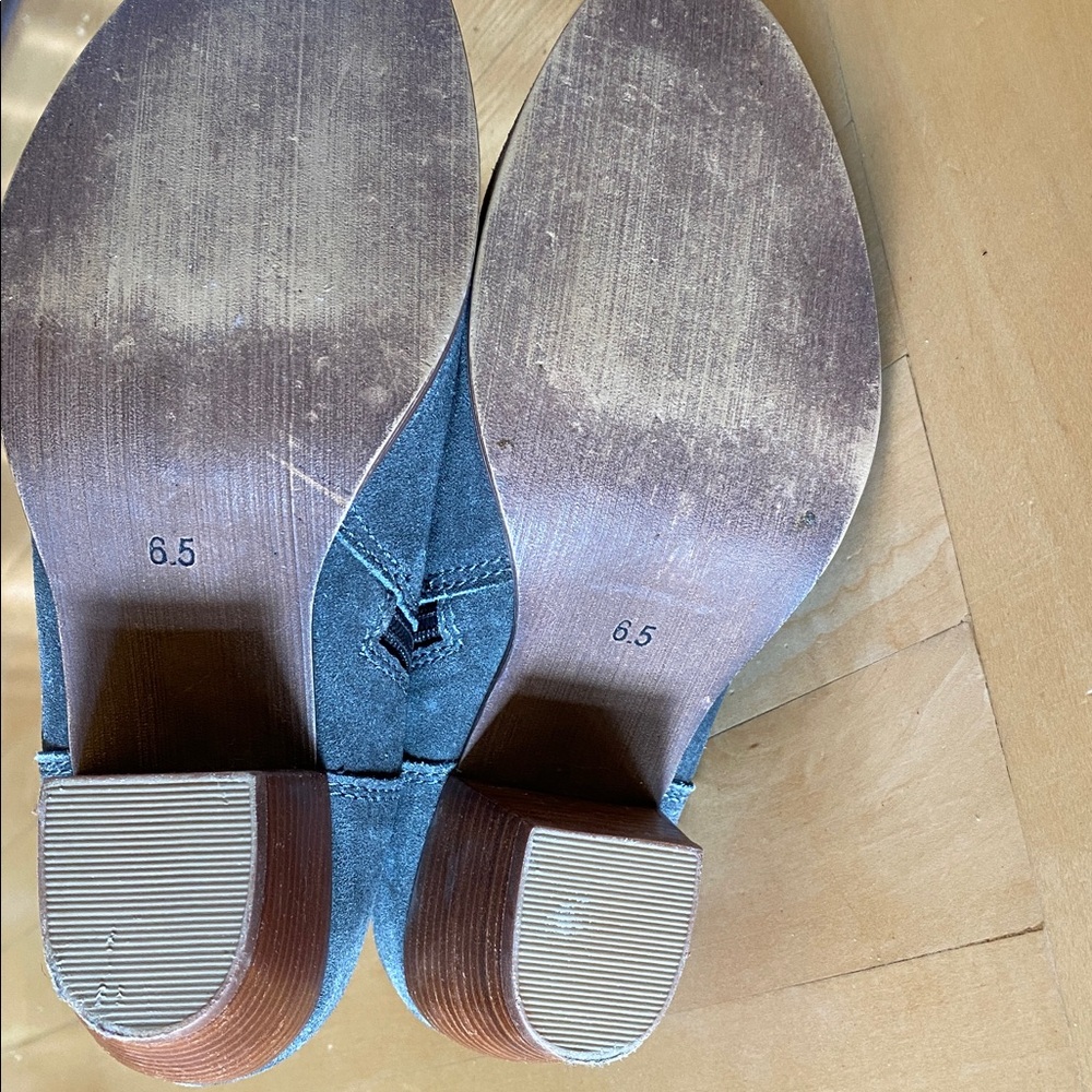 Diba Blue Suede Ankle Boots - Picture 6 of 6